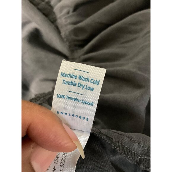 MARINE LAYER Women Mini Dress Olema Embroidered Long Sleeve Boho Grey size Small - Picture 10 of 16